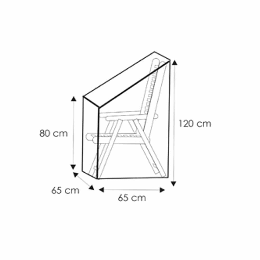 Ochranný obal priehľadný nastaviteľná stolička, cca 65x65x120/80-0