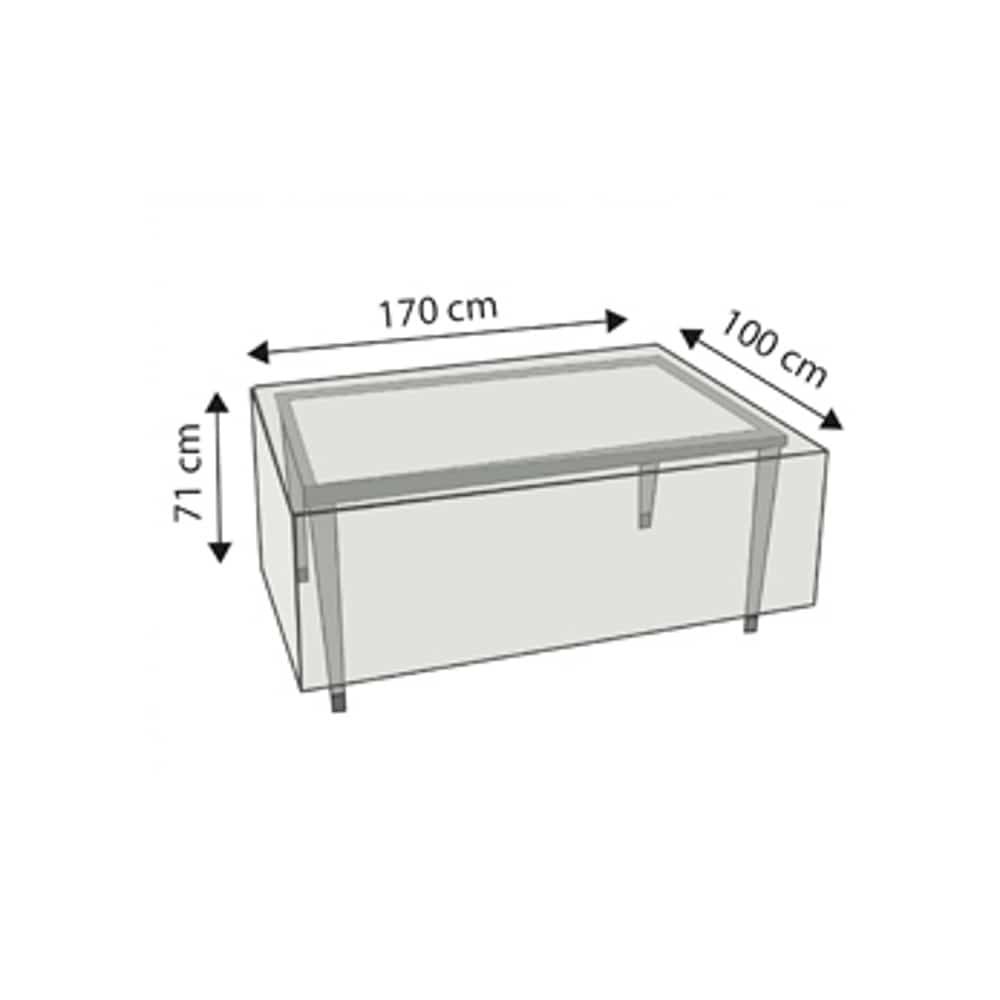 Ochranný obal Deluxe obdĺžnikový stôl, cca 170x100x71-0