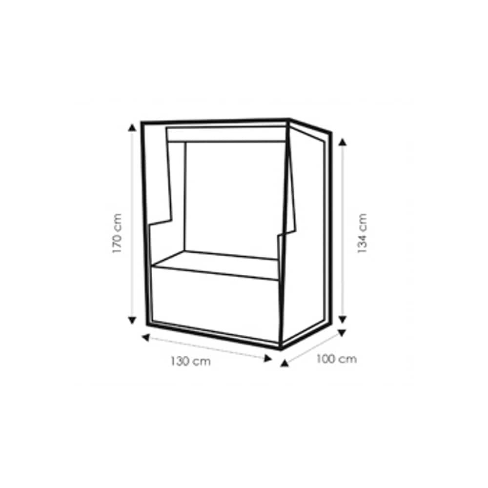 Ochranný obal Deluxe plážový kôš, cca 130x100x170/135-0