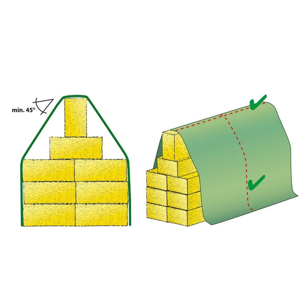 Ochranné plachty zo slameného rúna 140g/m² 12m x 25m (300m²)-3