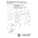 Vozík 250 kg s 3 úložnými plochami vysoká rukoväť Typ M + EasySTOP-0