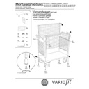 Drôtený vozík so štyrmi stenami 500 kg Typ M + EasySTOP-0