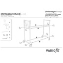 Vozík na pneumatiky 300 kg s 2 poschodiami termoplastická gumená pneumatika 1205 x 780 x 1430 mm-1