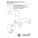 Vozík s tlačnou rukoväťou 1000 kg Typ L + EasySTOP-0