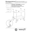 Ťažký stôlový vozík 500 kg s 2 nakladacími plochami Typ XL + EasySTOP-0