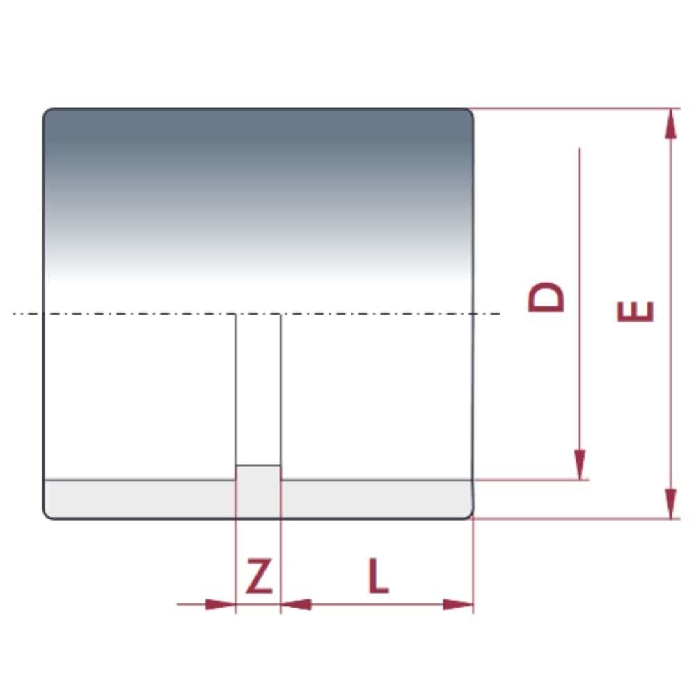 PVC-U lepiaca objímka 20 mm PN16-0