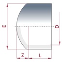 PVC-U Krytka lepiaca objímka 20 mm PN16-0