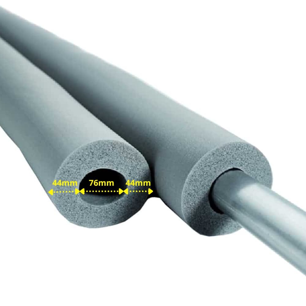 INSUL-TUBE® H PLUS Kautschuk 2m potrubná izolácia Ø 76 mm x 40 mm izolácia 50% GEG-1