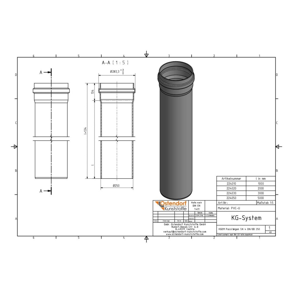 KGEM Rúra SN 4 DN/OD 250 x 1000 mm-1