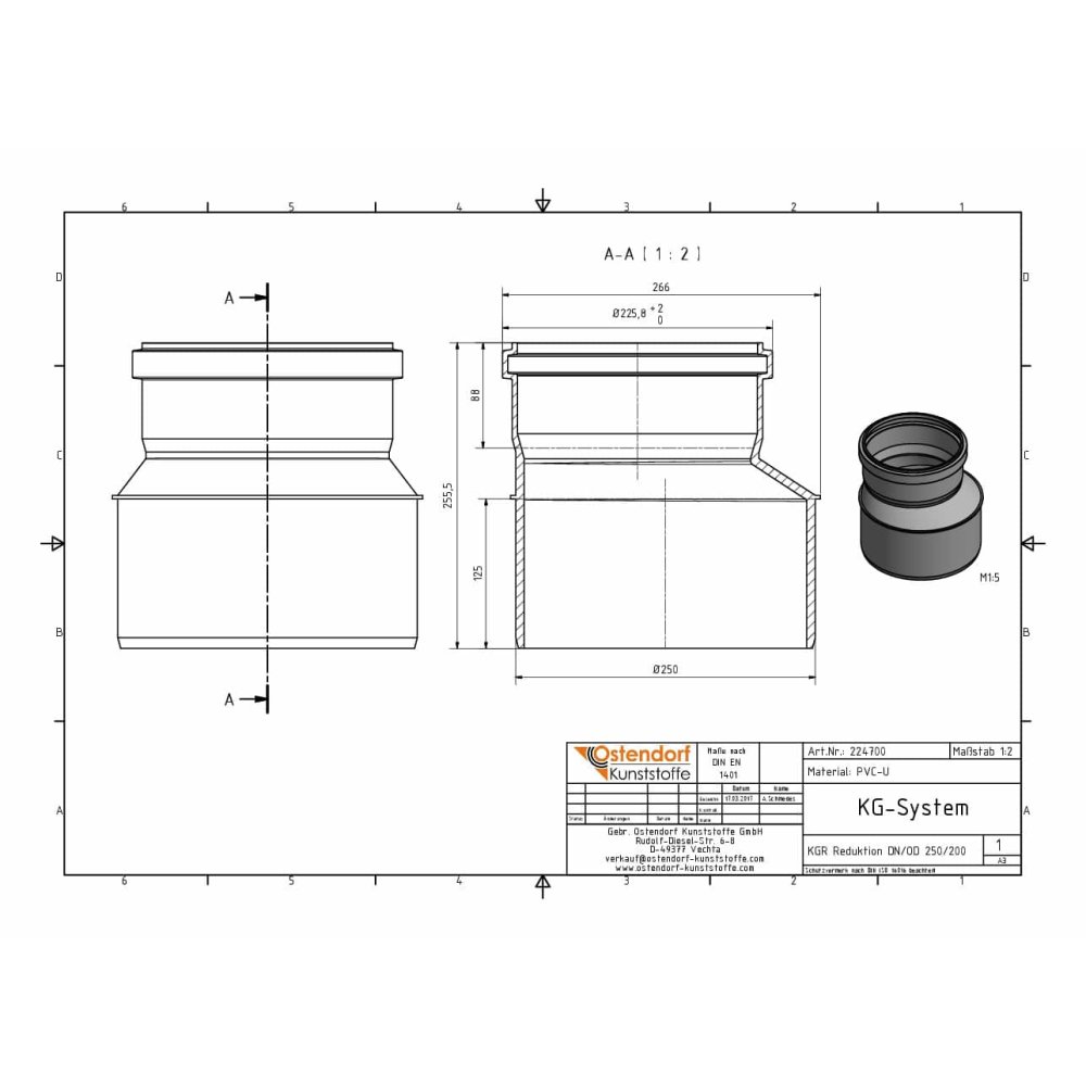 KGR Redukcia DN/OD 250/200-1