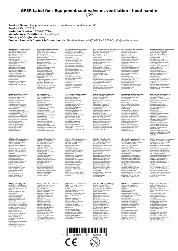 Zariadenie-šikmý sedlový ventil s prevzdušňovačom - krytka 1/2"-1