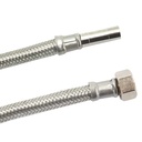 DN8 DVGW pancierová hadica s nerezovým opletením 3/8" ÜM x 10mm rúrkový nástavec 300 mm