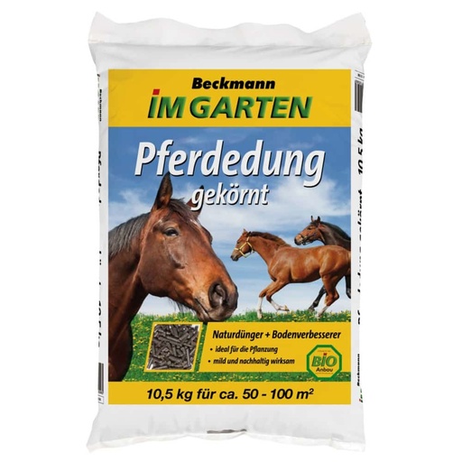 [BONI-10596] Konský hnoj granulovaný 10,5kg pre cca 50-100m² BIO pestovanie vhodný