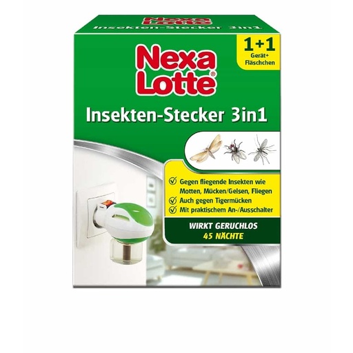 [BONI-3902] NEXA LOTTE® Insektenschutz 3 v 1 - 1 zariadenie s 35 ml fľaštičkou s účinnou látkou