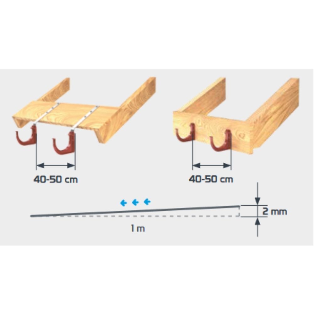 Háčik pre PVC držiak (Kov) 120mm-6